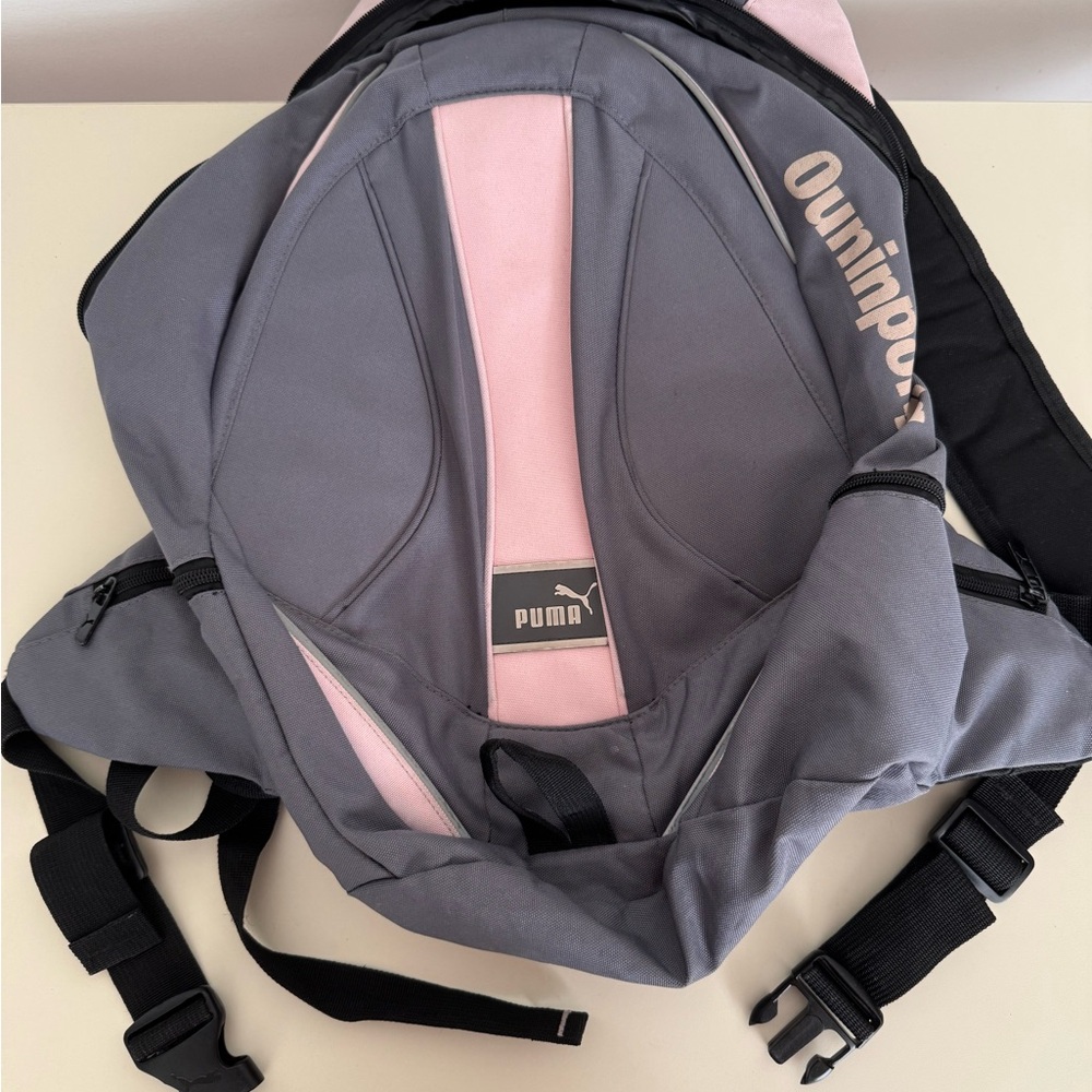 Puma Charcoal and Blush Backpack big size